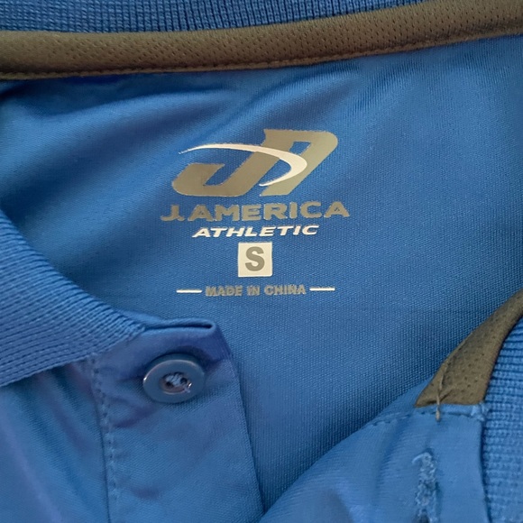 Men’s J. America Athletic Jayhawk Blue shirt - Picture 4 of 4